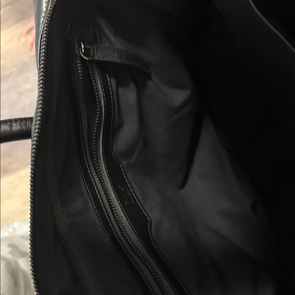Black Leather Men's Bag